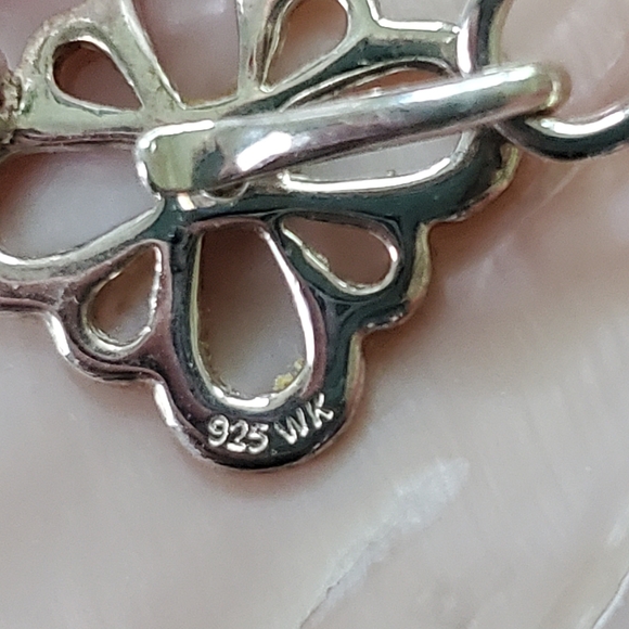 Whitney Kelly Rose Quartz and Mother of Pearl Necklace - Picture 8 of 9